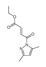 (E)-ethyl 4-(3,5-dimethyl-1H-pyrazol-1-yl)-4-oxobut-2-enoate Structure