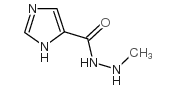 (9ci)-2-甲基1H-咪唑-4-羧酸肼结构式
