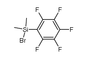 Dimethyl(pentafluorophenyl)silyl bromide Structure