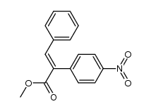 methyl (E)-2-(4-nitrophenyl)-3-phenylprop-2-enoate结构式