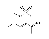 3-methoxy-1-methyl-but-2-enylideneamine, methyl sulfate Structure