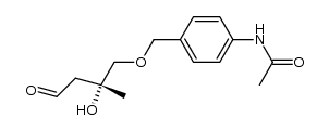 (R)-N-[4-(2-hydroxy-2-methyl-4-oxobutoxymethyl)phenyl]acetamide Structure