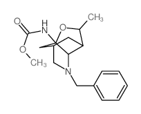 3,6-Methanofuro[3,2-b]pyridine-7a(2H)-carbamicacid, 4-benzylhexahydro-2-methyl-, methyl ester (7CI,8CI) Structure