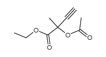 2-Acetoxy-2-methyl-butin-(3)-saeureethylester结构式
