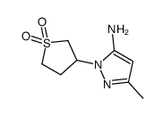 1-(1,1-二氧化四氢噻吩-3-基)-3-甲基-1H-吡唑-5-胺结构式