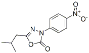 2-Isobutyl-4-(p-nitrophenyl)-1,3,4-oxadiazol-5(4H)-one Structure