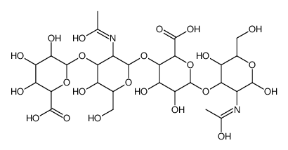 6-[3-acetamido-2-[6-[3-acetamido-2,5-dihydroxy-6-(hydroxymethyl)oxan-4-yl]oxy-2-carboxy-4,5-dihydroxyoxan-3-yl]oxy-5-hydroxy-6-(hydroxymethyl)oxan-4-yl]oxy-3,4,5-trihydroxyoxane-2-carboxylic acid Structure