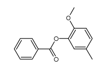 2-benzoyloxy-1-methoxy-4-methyl-benzene结构式