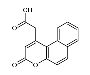3-oxo-3H-naphtho[1,2-b]pyran-1-acetic acid结构式