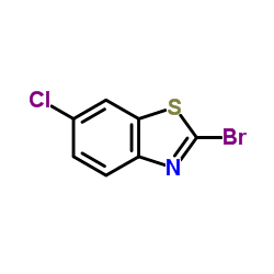 2-溴-6-氯苯并噻唑结构式
