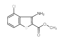 3-氨基-4-氯-1-苯并噻吩-2-羧酸甲酯结构式