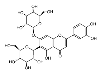 异荭草素-7-O-葡萄糖苷结构式