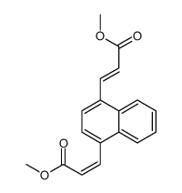 methyl 3-[4-(3-methoxy-3-oxoprop-1-enyl)naphthalen-1-yl]prop-2-enoate结构式