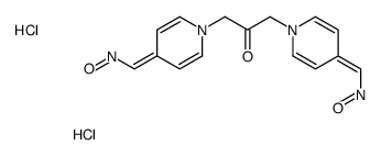 oxo-[[1-[2-oxo-3-[4-(oxoazaniumylmethylidene)pyridin-1-yl]propyl]pyridin-4-ylidene]methyl]azanium,dichloride Structure