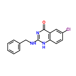 2-(Benzylamino)-6-chloroquinazolin-4(3H)-one Structure