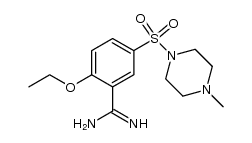 2-ethoxy-5-(4-methyl-1-piperazinylsulfonyl)benzamidine Structure