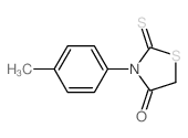 3-(4-甲基苯基)-2-硫酮-1,3-噻唑啉-4-酮结构式