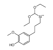 diethoxymethyl-[3-(4-hydroxy-3-methoxyphenyl)propyl]silicon Structure