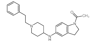 1-ACETYL-N-[1-(2-PHENYLETHYL)PIPERIDIN-4-YL]-INDOLIN-5-AMINE结构式