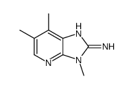 3,6,7-三甲基-3H-咪唑并[4,5-b]吡啶-2-胺结构式