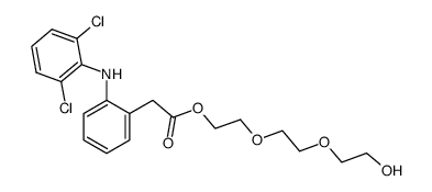 [2-(2,6-dichloroanilino)phenyl]acetate triethylene glycol结构式