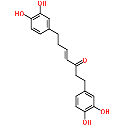 (4E)-1,7-双(3,4-二羟基苯基)-4-庚烯-3-酮结构式
