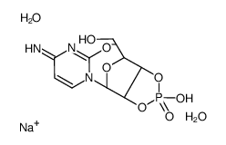 sodium,1-[(3aR,4R,6R,6aR)-6-(hydroxymethyl)-2-oxido-2-oxo-3a,4,6,6a-tetrahydrofuro[3,4-d][1,3,2]dioxaphosphol-4-yl]-4-aminopyrimidin-2-one,dihydrate Structure