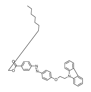 octyl 4-[[4-(2-carbazol-9-ylethoxy)phenyl]diazenyl]benzoate结构式