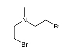 2-Bromo-N-(2-bromoethyl)-N-methylethanamine结构式