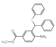 Benzoic acid,4-amino-3-[phenyl(phenylthio)methyl]-, methyl ester picture