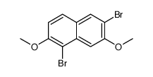 1,6-dibromo-2,7-dimethoxynaphthalene Structure