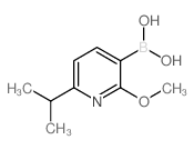(6-异丙基-2-甲氧基吡啶-3-基)硼酸结构式