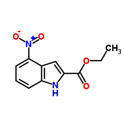 4-硝基吲哚-2-羧酸乙酯结构式