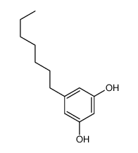 5-庚基苯-1,3-二醇结构式