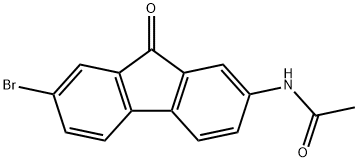 N-(7-Bromo-9-oxo-9H-fluoren-2-yl)acetamide结构式
