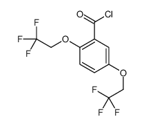 2,5-bis(2,2,2-trifluoroethoxy)benzoyl chloride结构式