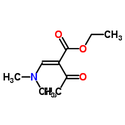 2-乙酰基-3-(二甲氨基)丙烯酸乙酯结构式