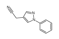 (1-苯基-1H-吡唑-4-基)乙腈结构式
