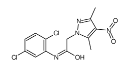 N-(2,5-dichlorophenyl)-2-(3,5-dimethyl-4-nitropyrazol-1-yl)acetamide结构式