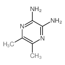 5,6-dimethylpyrazine-2,3-diamine Structure