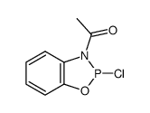 2-chloro-3-acetyl-4,5-benzo-1,3,2-oxazaphospholane结构式