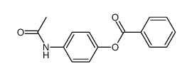 Benzoic acid 4-(acetylamino)phenyl ester Structure