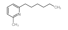 2-hexyl-6-methyl-pyridine结构式