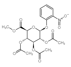 2-Nitrophenyl 2,3,4-Tri-O-acetyl-β-D-glucuronide, Methyl Ester Structure