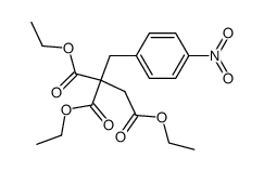 triethyl 3-(4-nitrophenyl)propane-1,2,2-tricarboxylate Structure