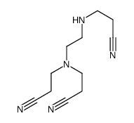 3-[2-[bis(2-cyanoethyl)amino]ethylamino]propanenitrile结构式