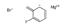 magnesium,1-fluoro-2-methanidylbenzene,bromide Structure
