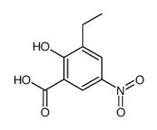 3-ethyl-2-hydroxy-5-nitrobenzoic acid结构式