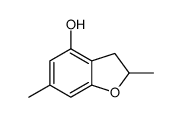 2,6-dimethyl-2,3-dihydro-1-benzofuran-4-ol结构式