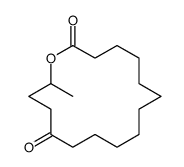 16-methyl-oxacyclohexadecane-2,13-dione结构式